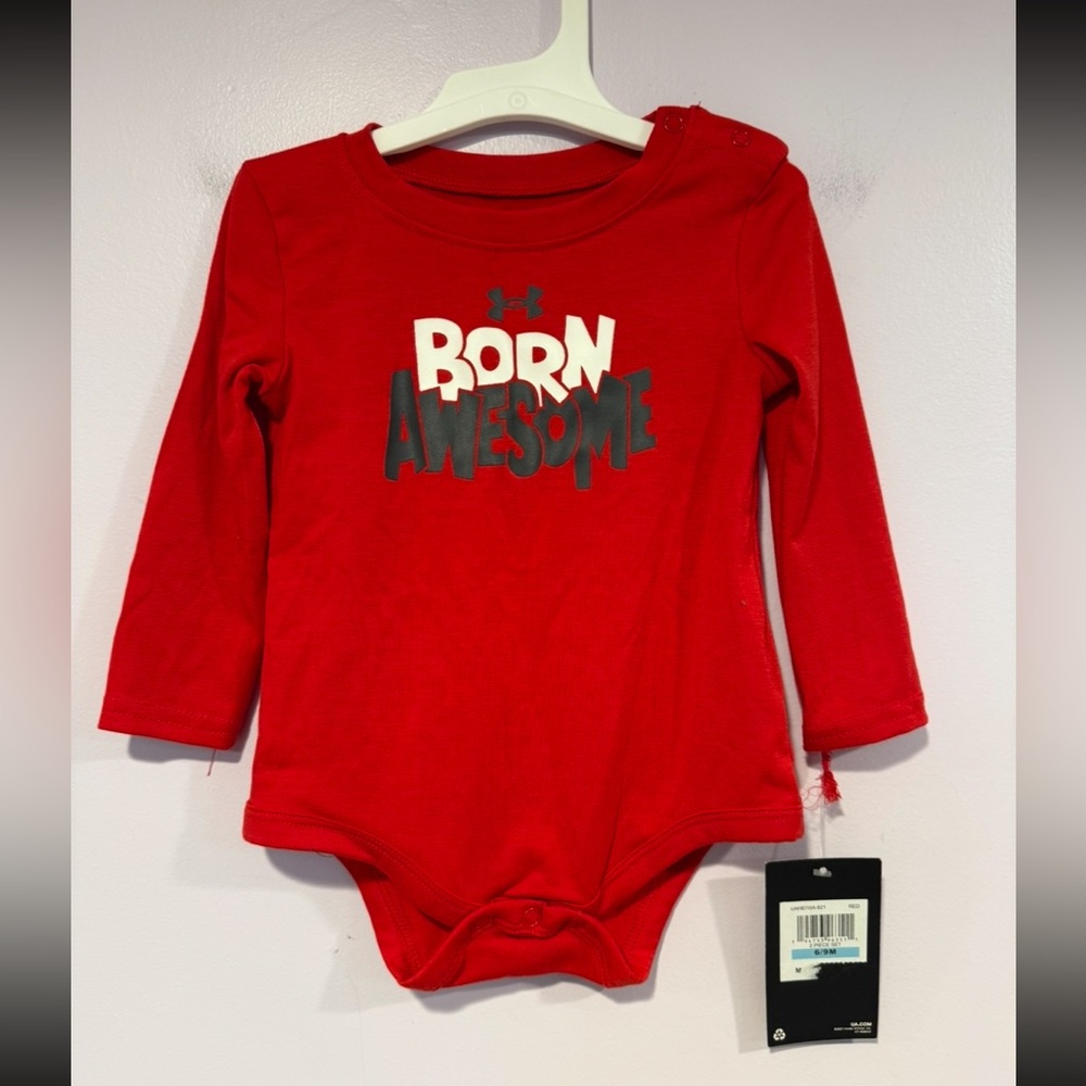 Under Armour Bright Red Infant Bodysuit‎